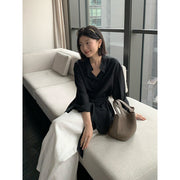 Belted Lapel Tencel Shirt R31163