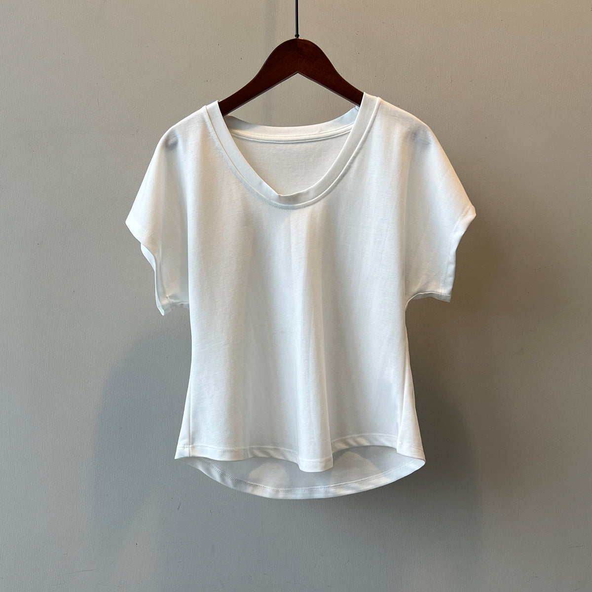 Simple U-neck Short Sleeve RH012974