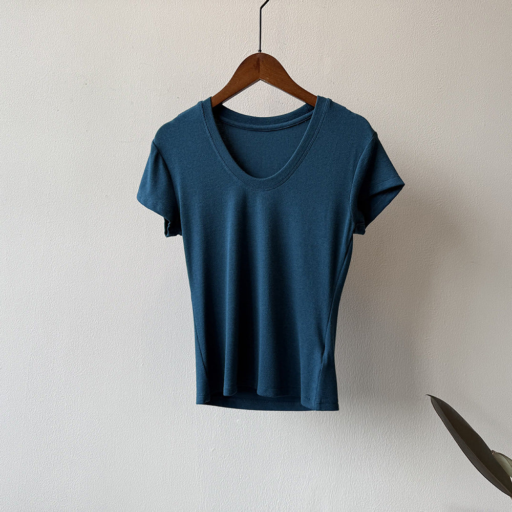 U-neck Short-sleeved T-shirt RH012986