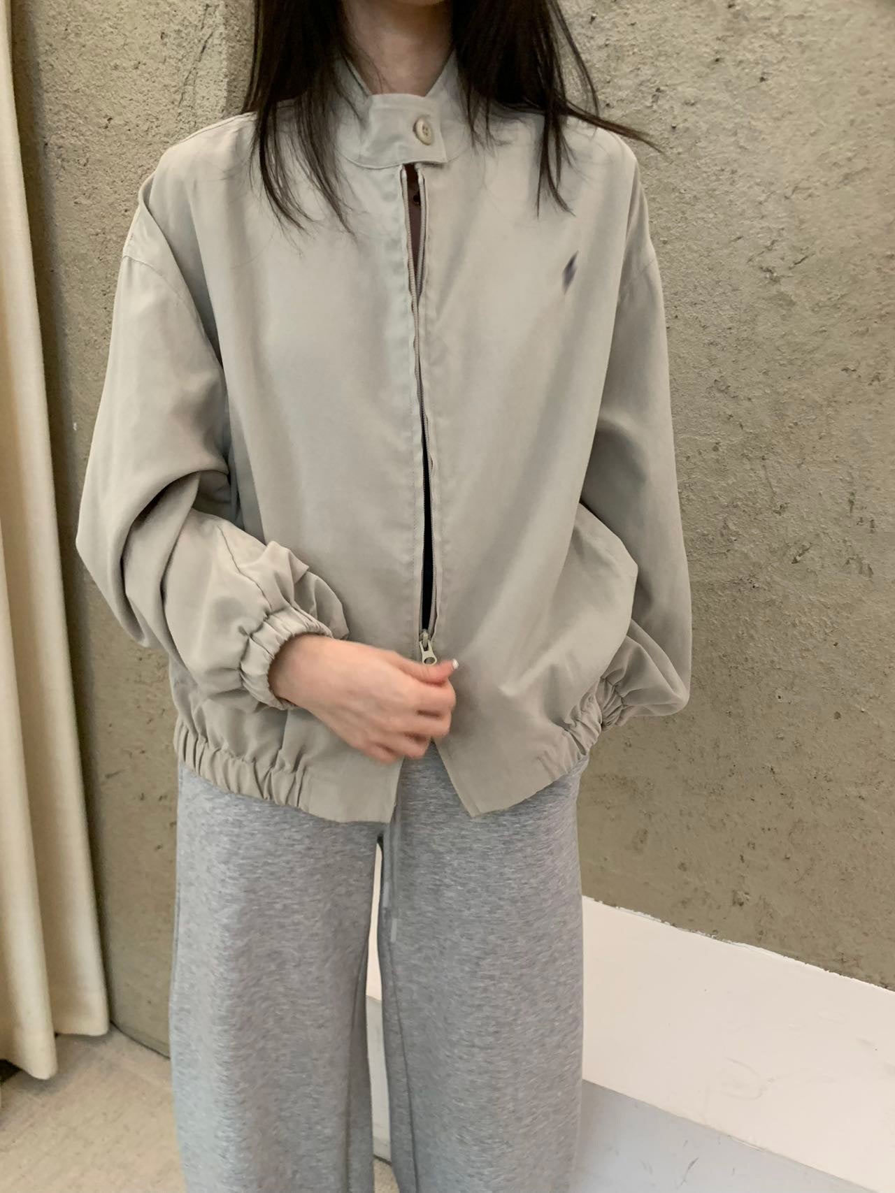 Embroidered Stand Collar Jacket R31138