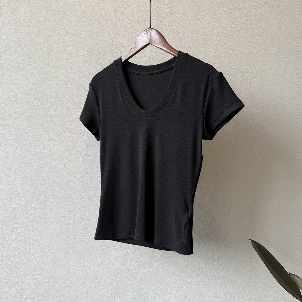 U-neck Short-sleeved T-shirt RH012986