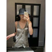 V-Neck Knit Vest Top R31159