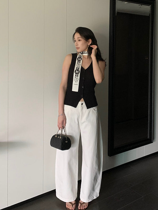 V-neck Knit Vest R31111