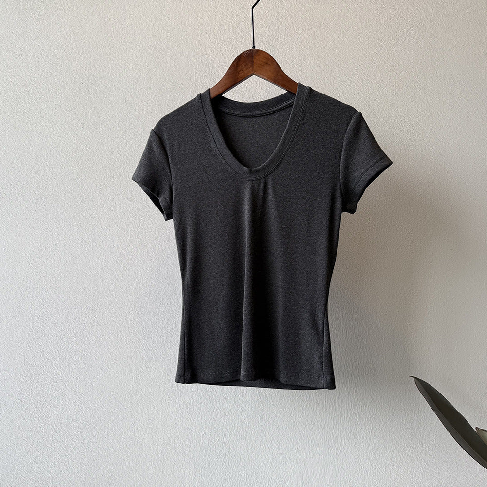 U-neck Short-sleeved T-shirt RH012986