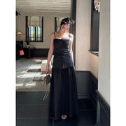 Button Camisole & A-line Skirt Set R31113