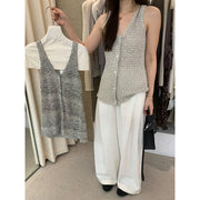 V-Neck Knit Vest Top R31159