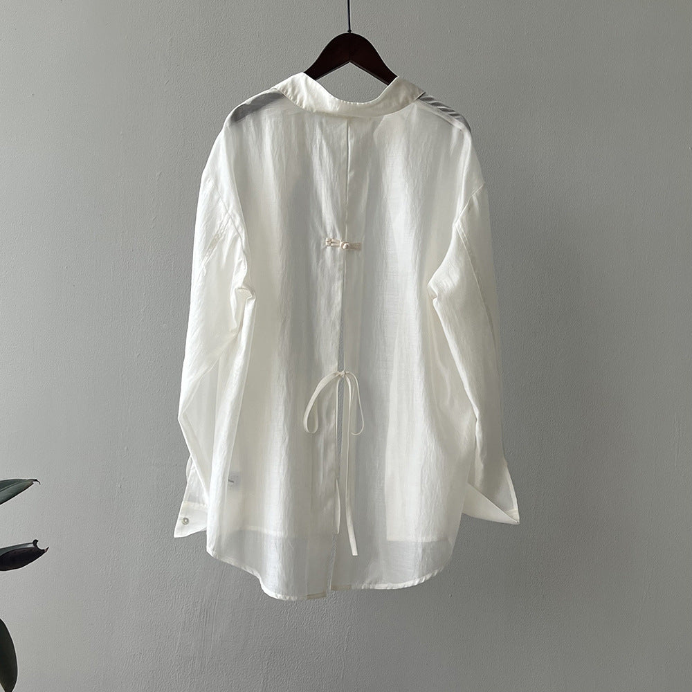 Back Split Shirt Top RH012960