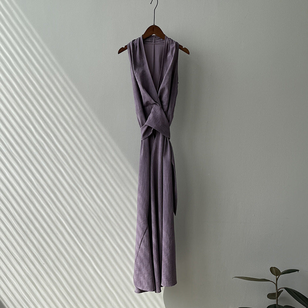 V-neck Tie Style Dress RH013011