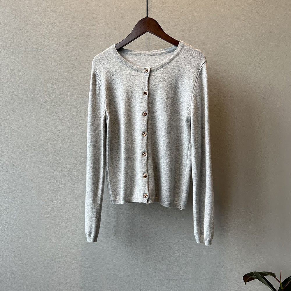 Striped Knitted Sweater Jacket RH012957