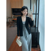 Tencel Wool Tie Knit Cardigan R31171