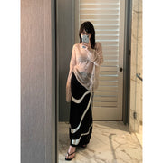 Hollow Crochet Knit Top R31152