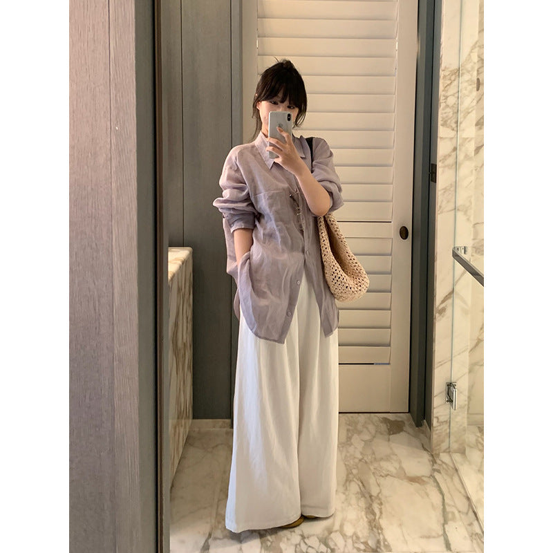 100% Ramie Sun Protection Shirt R31124