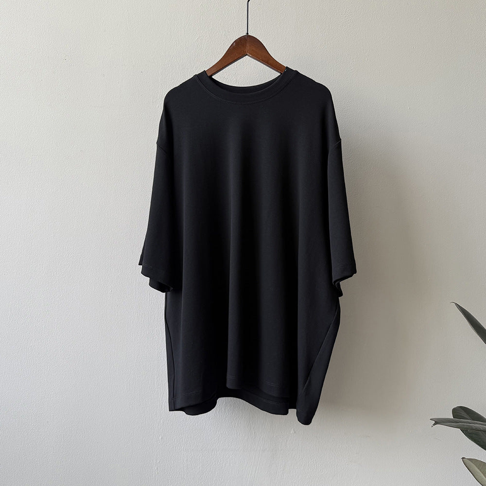 Mid-long Crew Neck Short-sleeved T-shirt RH012945