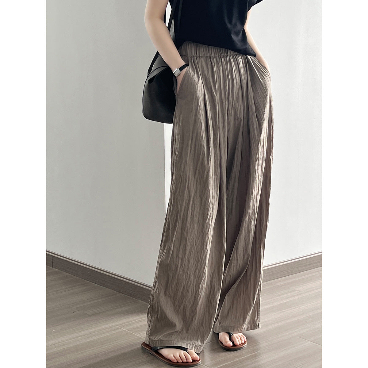 Thin Pleated Slacks Women RH012967