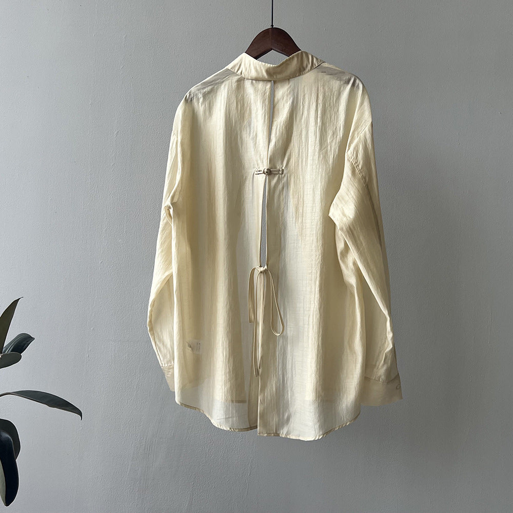Back Split Shirt Top RH012960