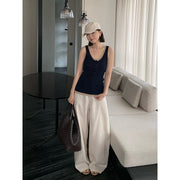 Color Block Fake Two-Piece Knit Vest R31176