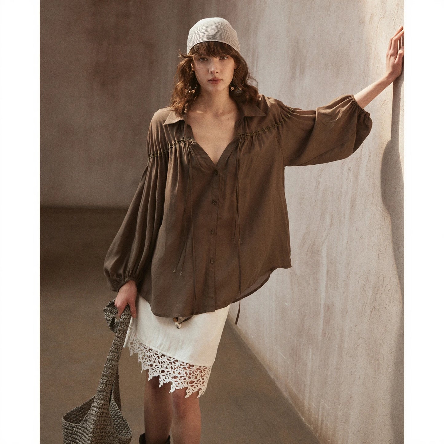 High Waist A-line Skirt R31097