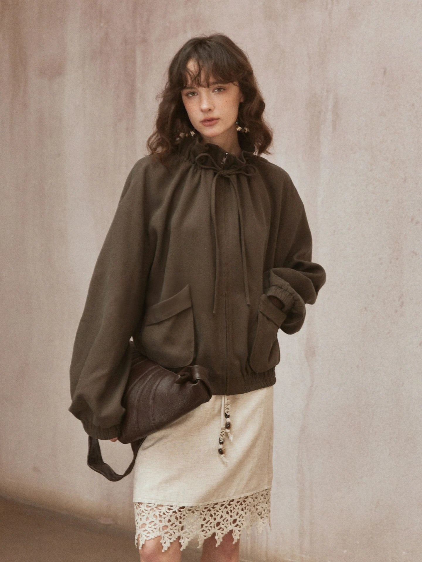 High Waist A-line Skirt R31097