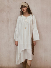 Lace-up Midi Dress R31060