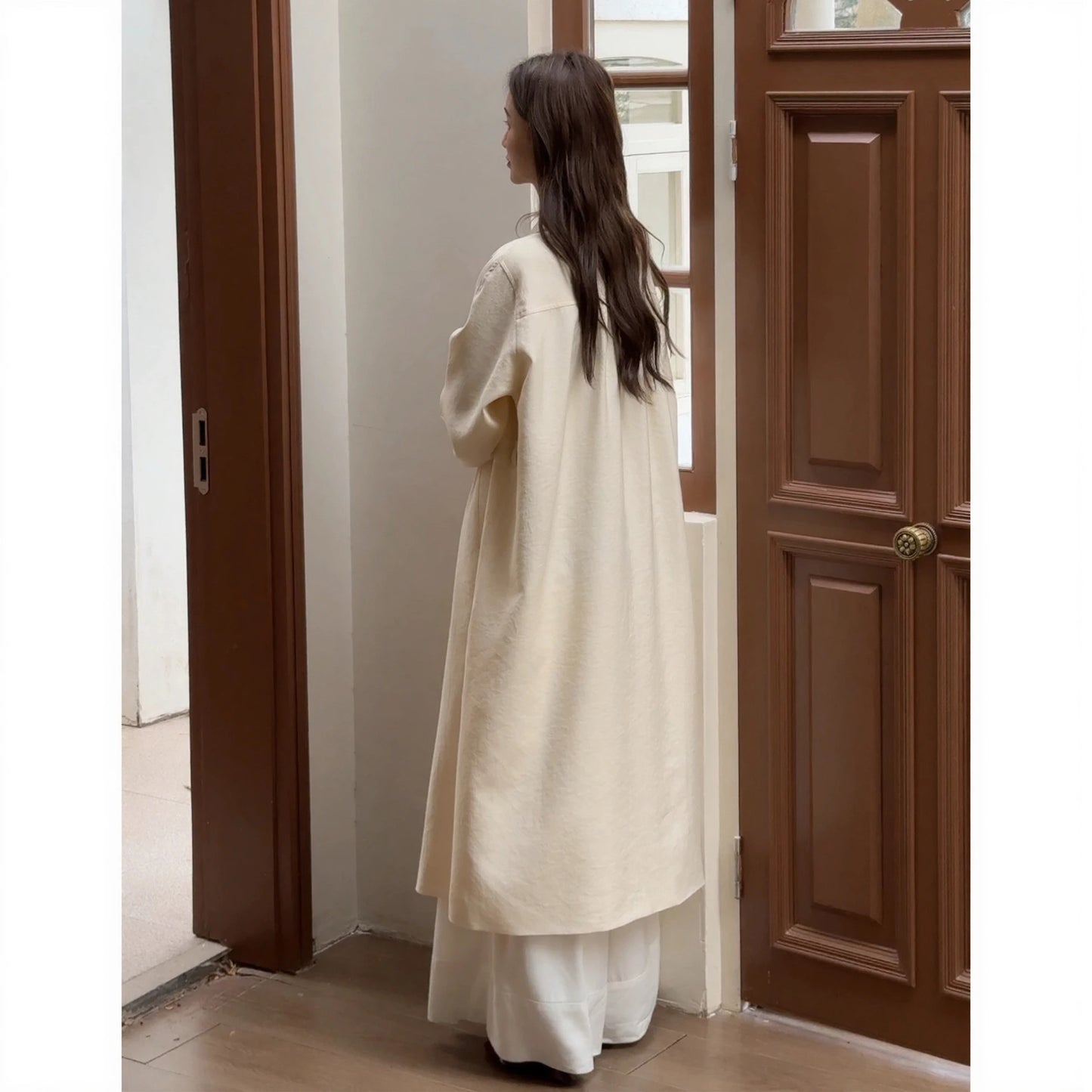 Korean Lapel Trench Coat R31054