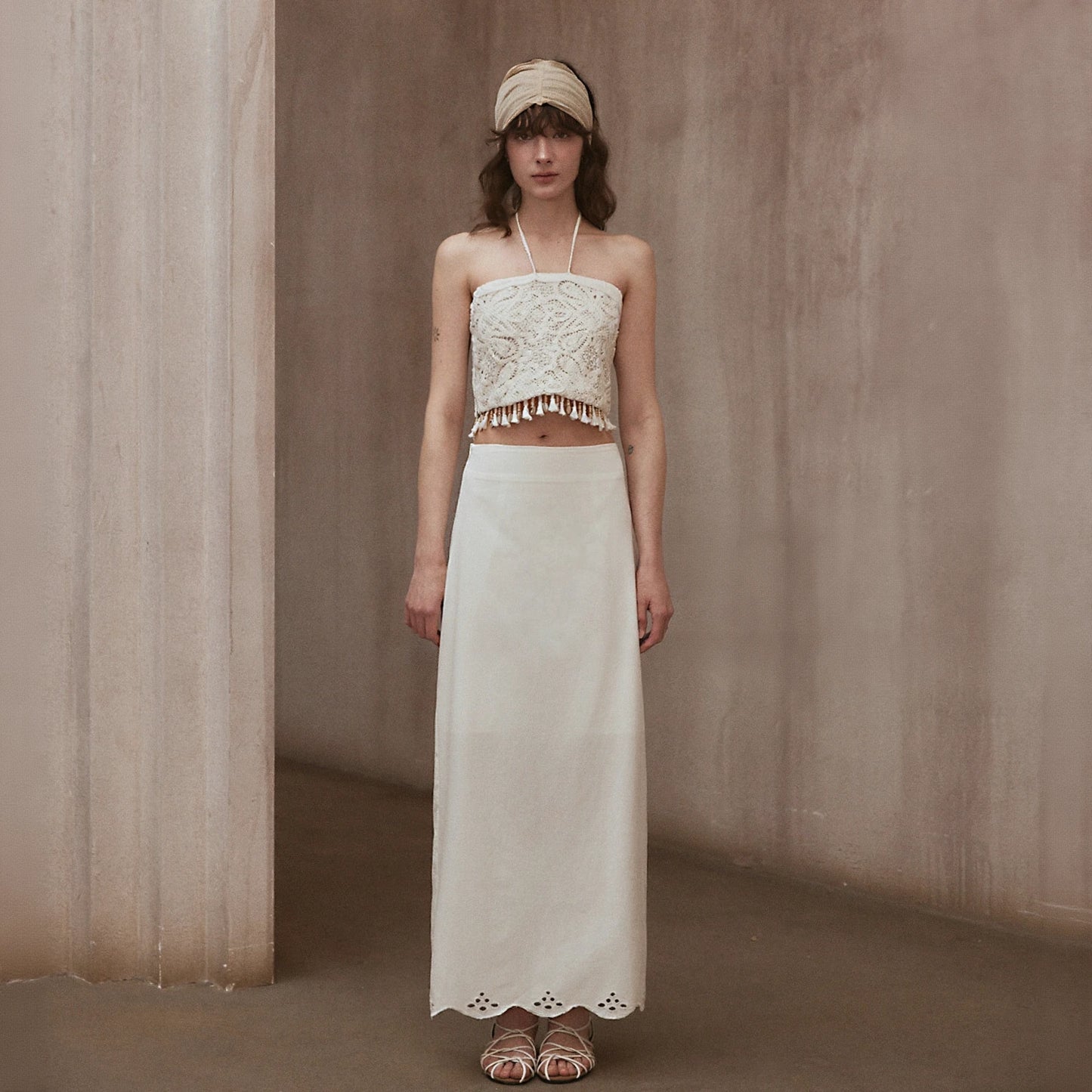 Lace Edge Skirt R31047