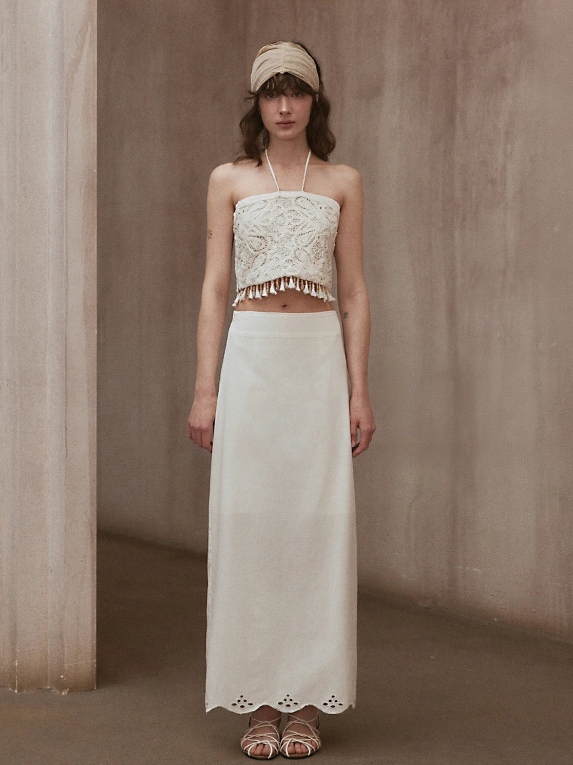 Lace Edge Skirt R31047