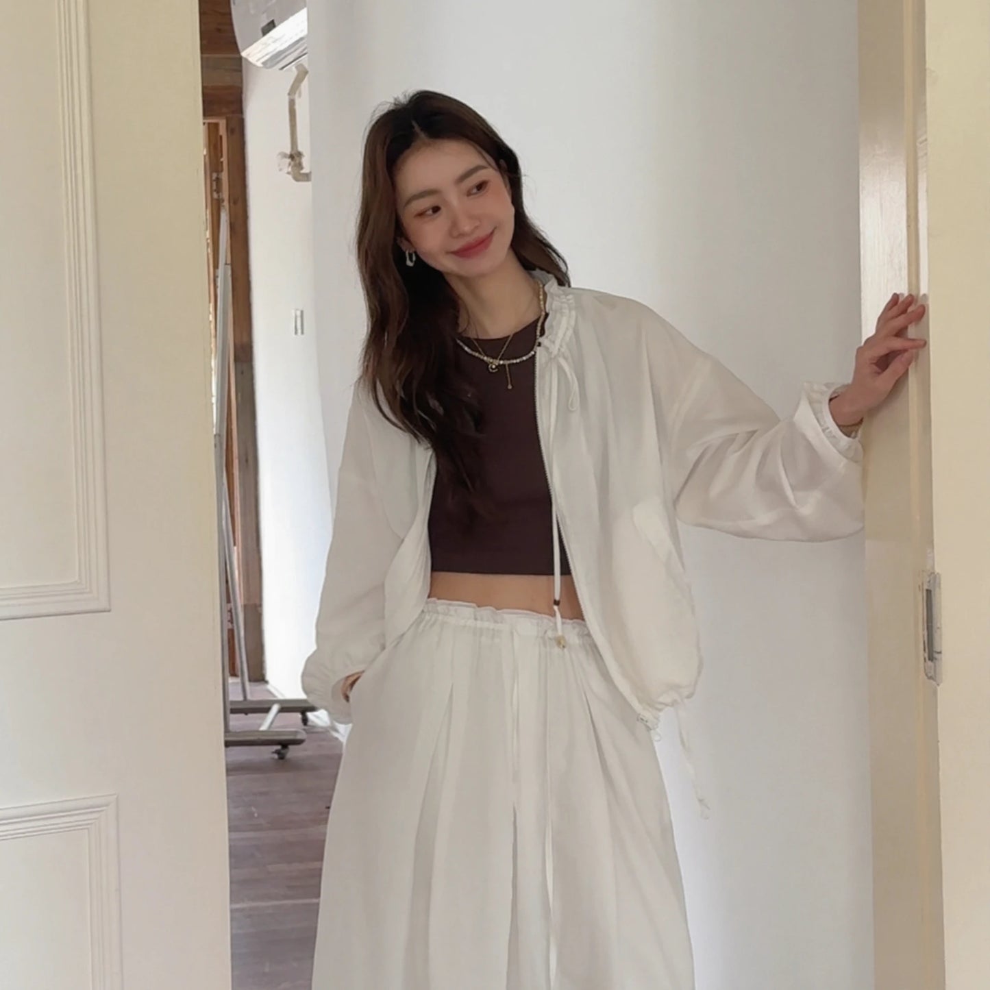 Lace-Up Casual Jacket R31043