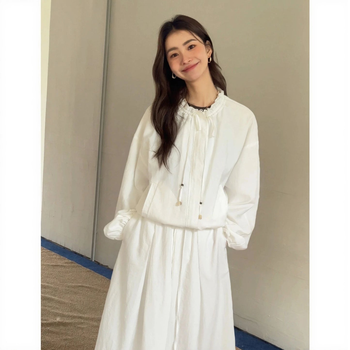 Lace-Up Casual Jacket R31043