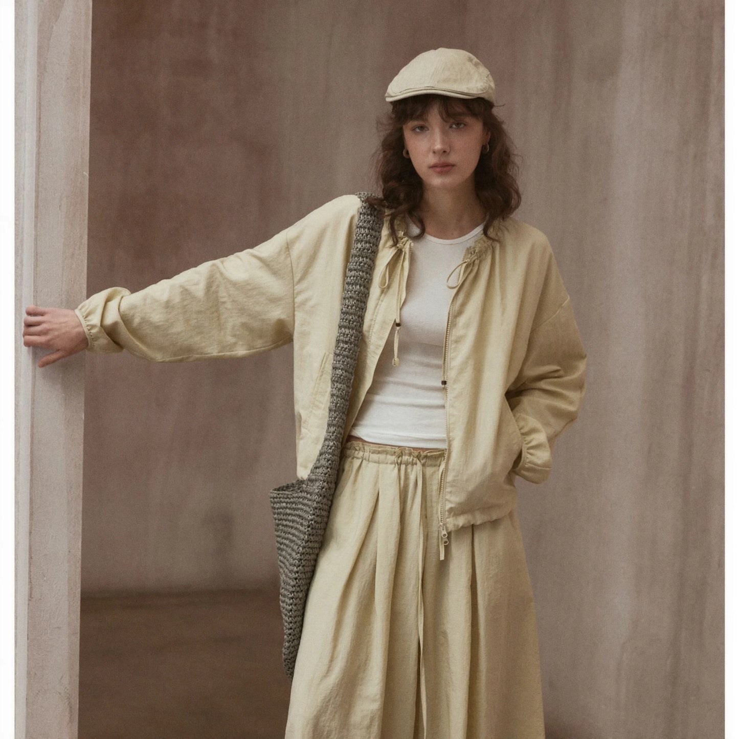 Lace-Up Casual Jacket R31043