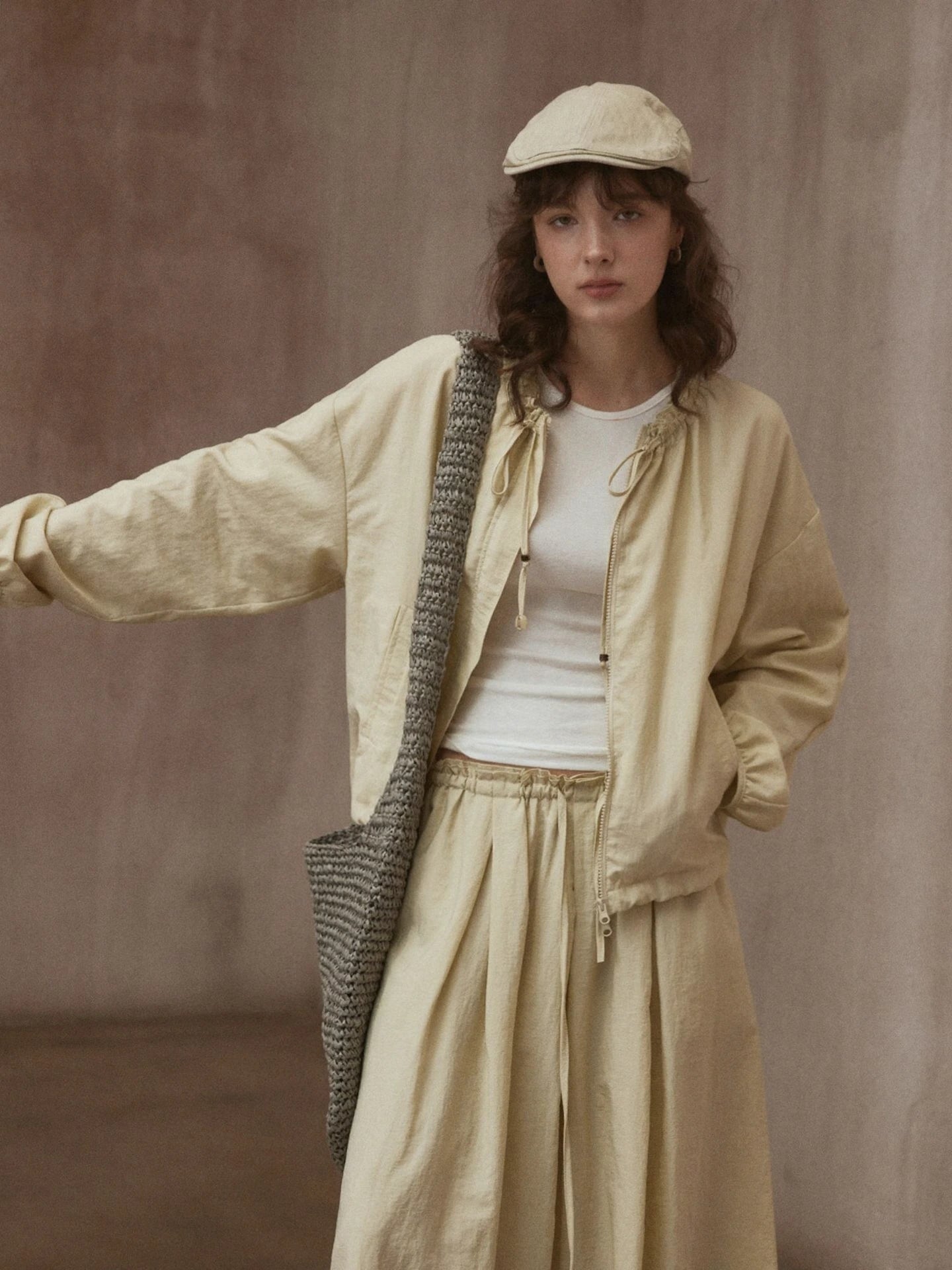 Lace-Up Casual Jacket R31043