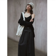 Knitted Suspender Top R31041