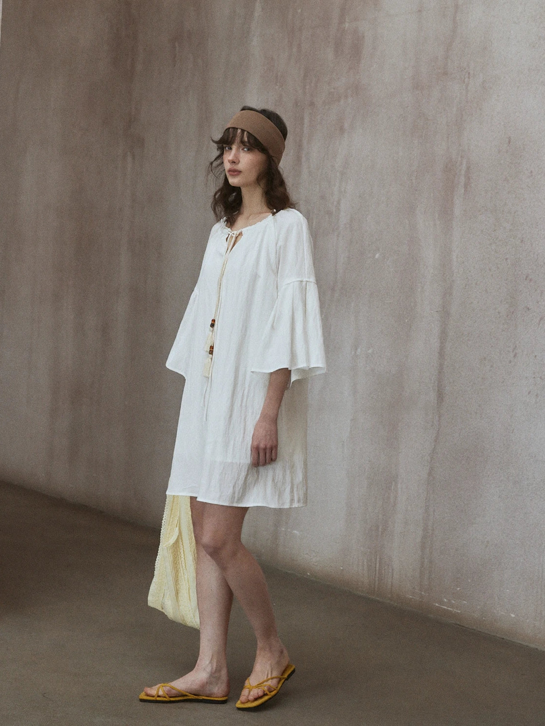 Bohemian White Dress R31037