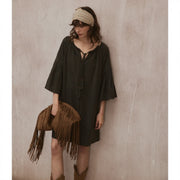 Bohemian White Dress R31037