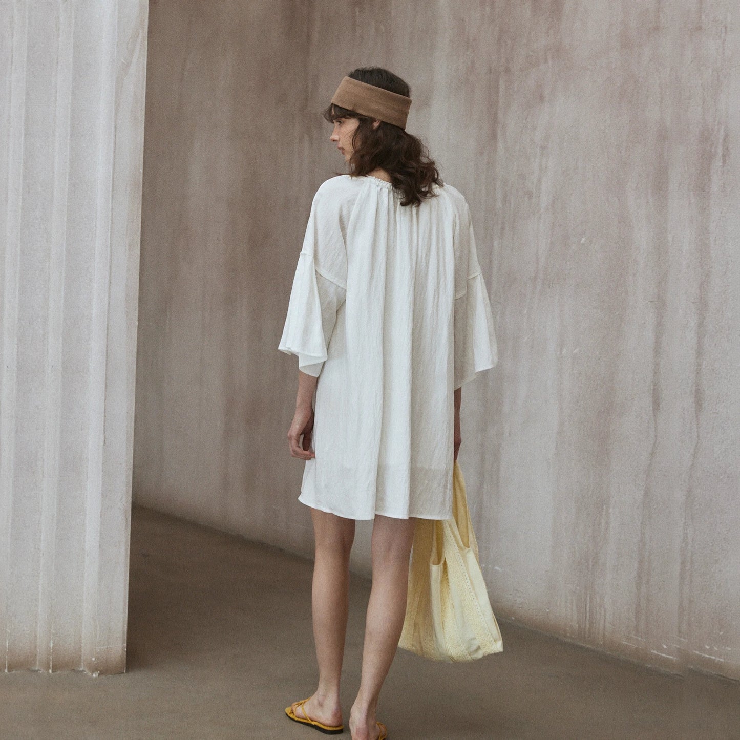 Bohemian White Dress R31037