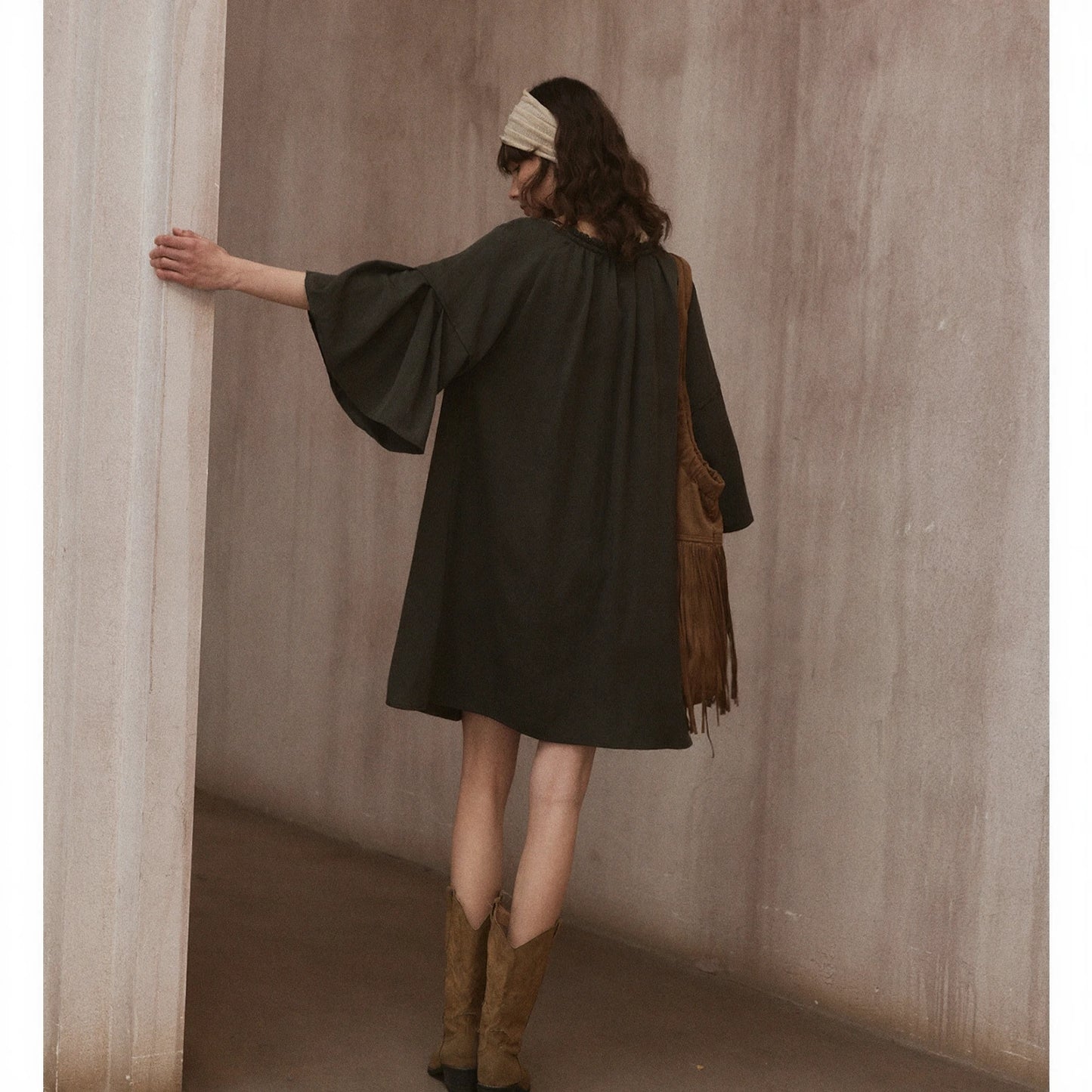 Bohemian White Dress R31037