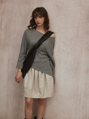 High Waist A-line Skirt R31036