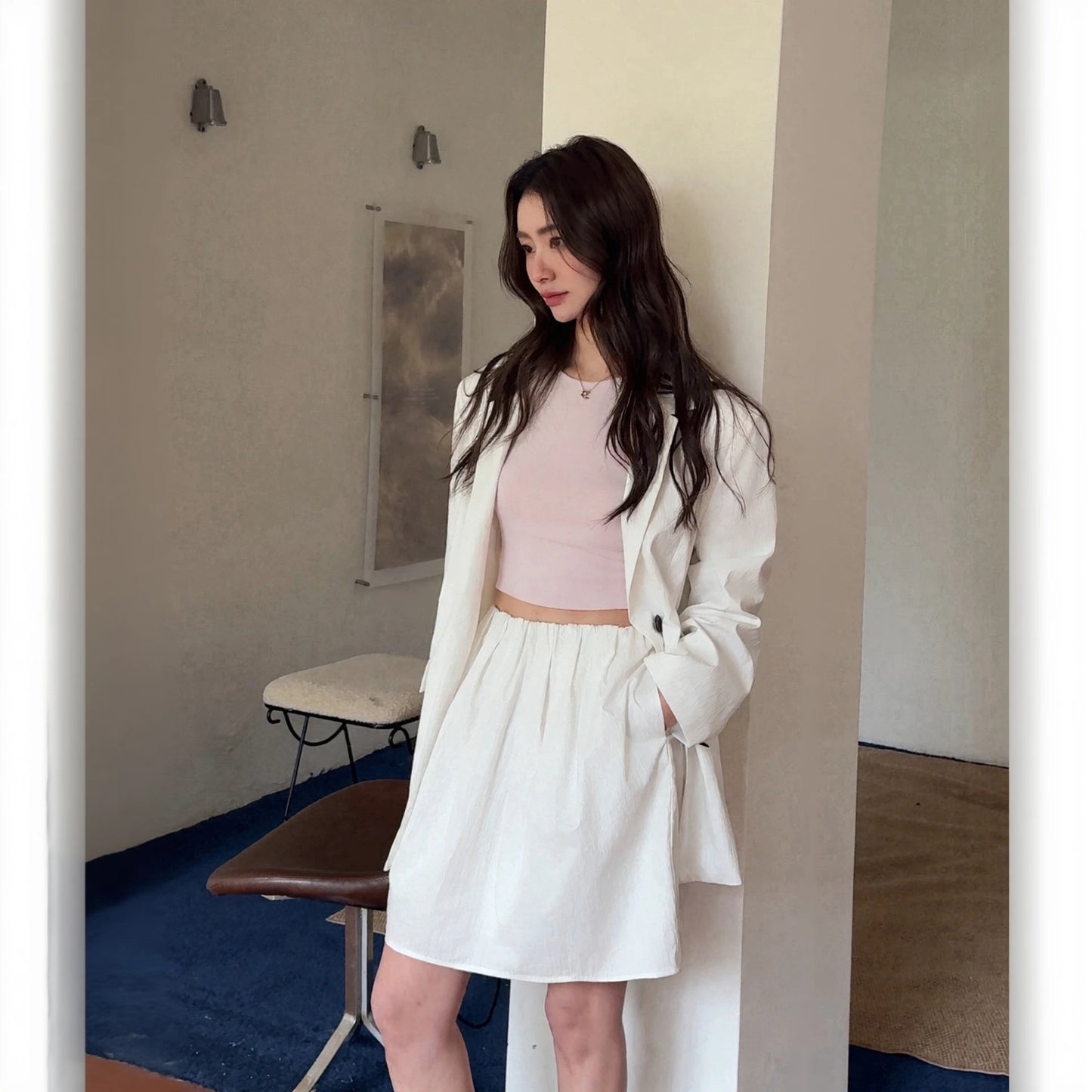 High Waist A-line Skirt R31036