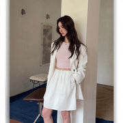 High Waist A-line Skirt R31036