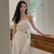 Irregular Pleated Suit R31035