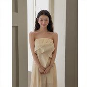 Irregular Pleated Suit R31035