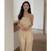 Irregular Pleated Suit R31035