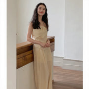 Irregular Pleated Suit R31035