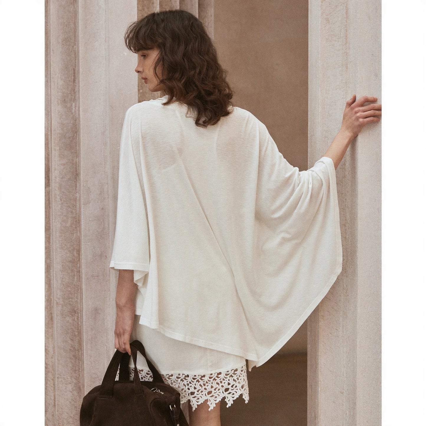 Batwing Sleeve Knit Top R31012