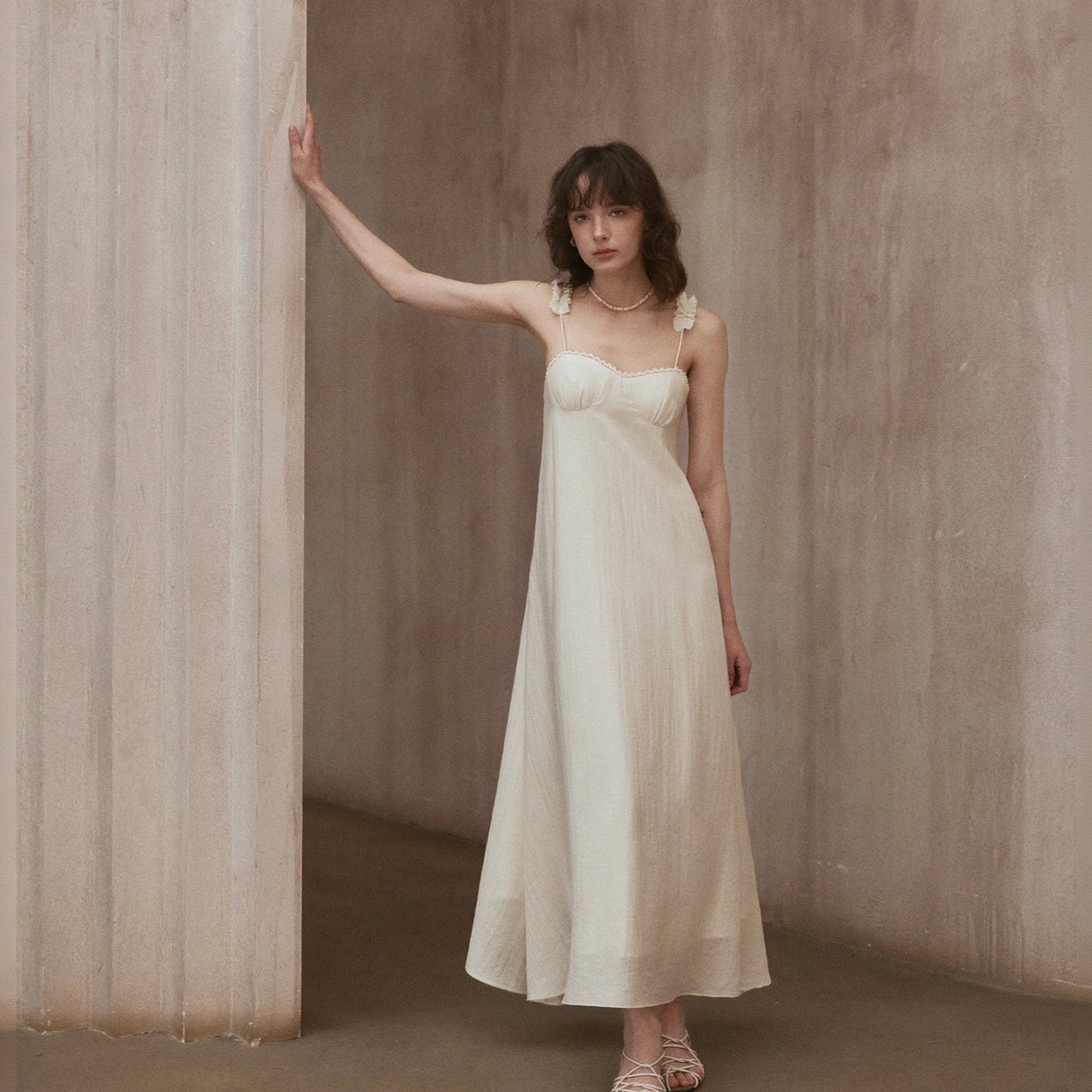 French Long Slip Dress R31004