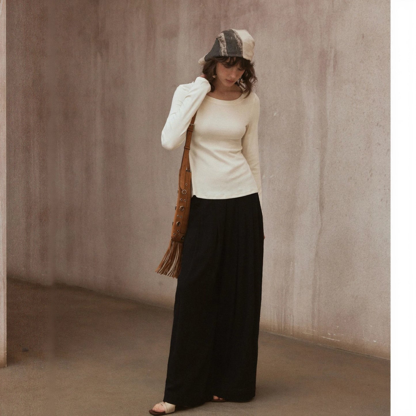 Casual Wide Leg Pants R31003
