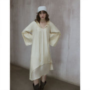 Lace-up Midi Dress R31060