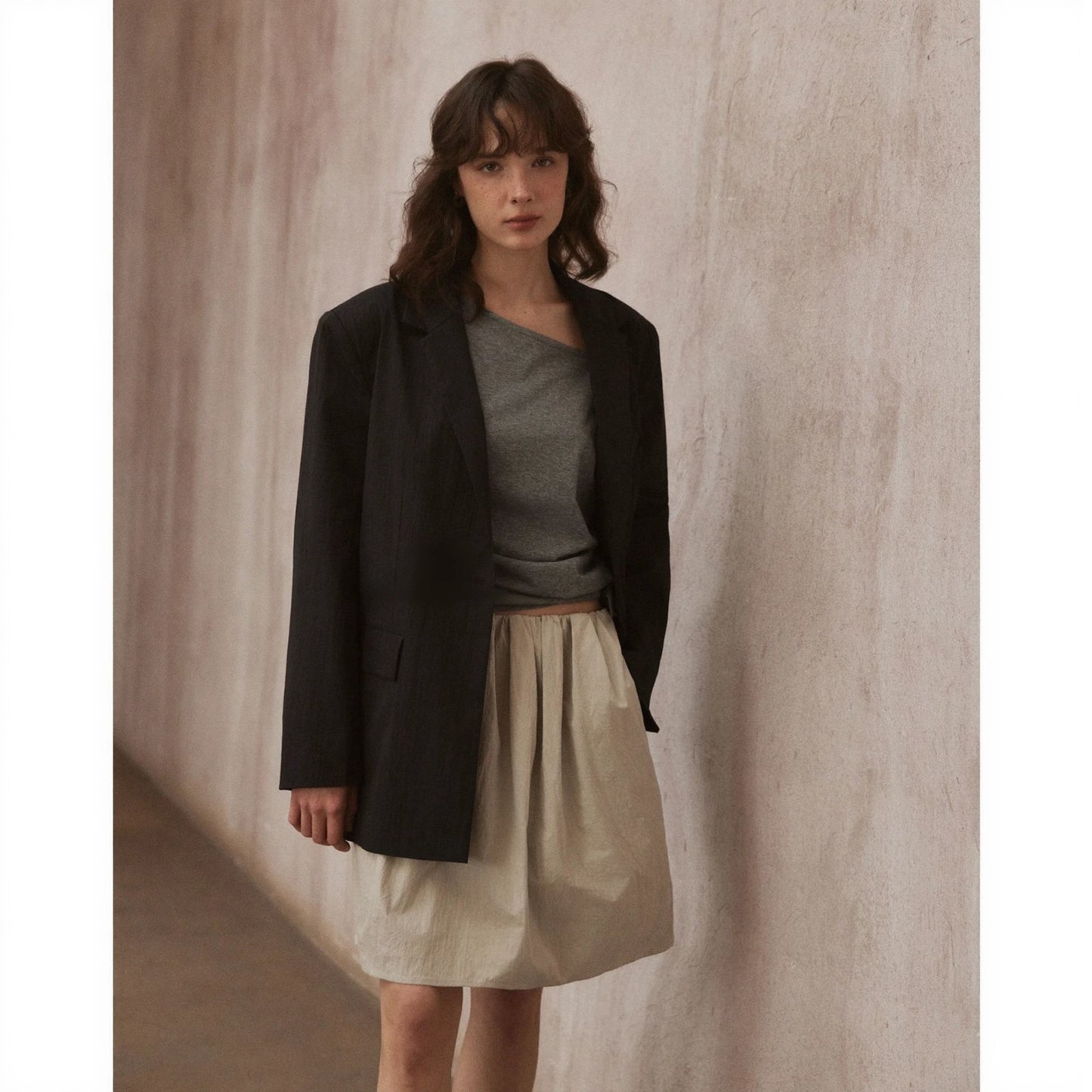 High Waist A-line Skirt R31036