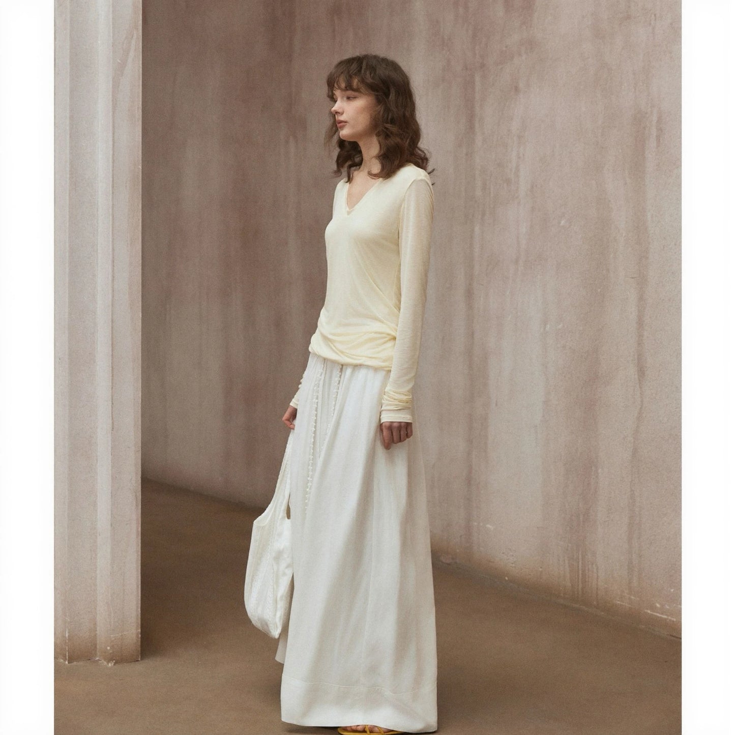 Lace-Up Wide Leg Pants R31032