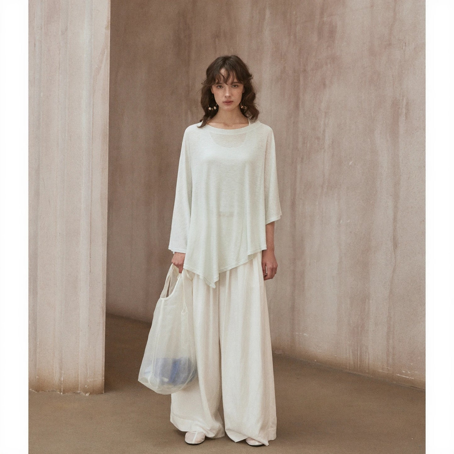 Batwing Sleeve Knit Top R31012